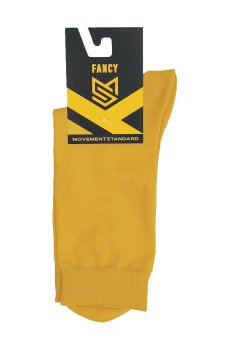 Носки унисекс MovementStandard Fancy M0306S классические, 00 Желтые, размер 42-45