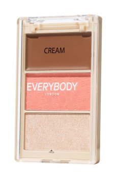Палетка для контуринга лица Everybody London Trio Face Palette, Glow Me Peachy, 8.6 г