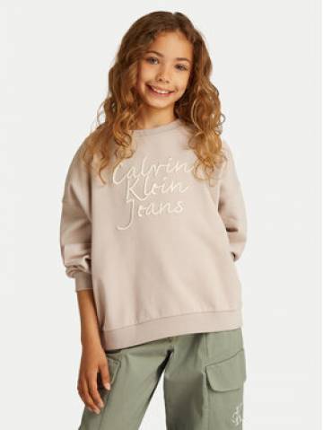 Calvin Klein Jeans Світшот IG0IG02760 Бежевий Regular Fit Calvin Klein Jeans Світшот IG0IG02760 Бежевий Regular Fit
