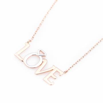 Золотое колье "Love" кол01034 Золотое колье "Love" кол01034