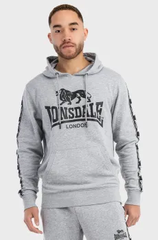 Мужское серое худи Серый M Lonsdale 117553