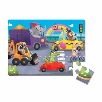 Мягкие пазлы А4 Vladi Toys Транспорт, 30.5*34.5*5 см, от 1 года, 24 элемента (VT1102-32) Мягкие пазлы А4 Vladi Toys Транспорт, 30.5*34.5*5 см, от 1 года, 24 элемента (VT1102-32)