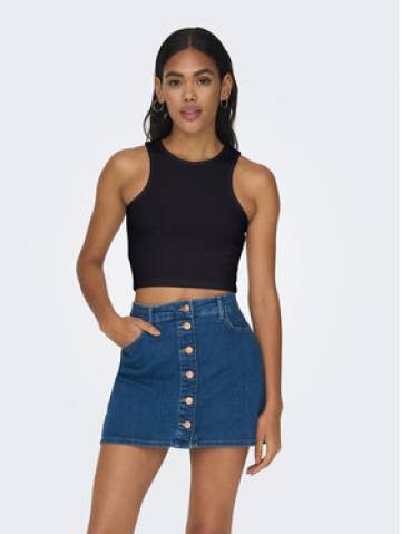 ONLY Топ 15289846 Чорний Cropped Fit ONLY Топ 15289846 Чорний Cropped Fit