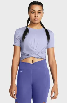 Женская сиреневая футболка Motion Crossover Crop Сиреневый XS Under Armour 1383647-539