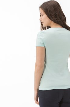 Lacoste футболка жіноча з V-вирізом