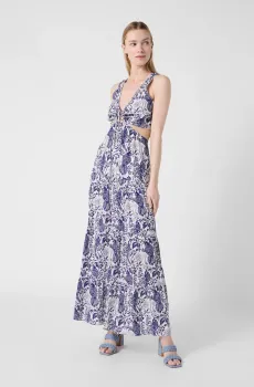 Женский сарафан с узором Разноцветный 36 Naf Naf XENR269A