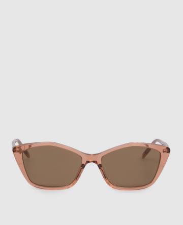 Коричневые солнцезащитные очки с логотипом Коричневые солнцезащитные очки с логотипом