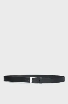 Мужской черный кожаный ремень Черный 95 Tommy Hilfiger AM0AM08363