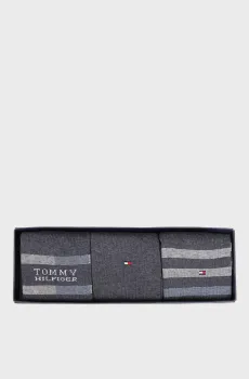 Мужские темно-синие носки (3 пары) GIFTBOX Синий 39-42 Tommy Hilfiger 701235376