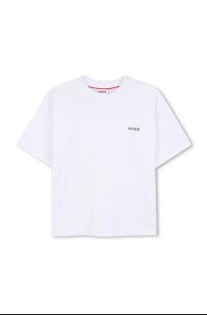 Детская хлопковая футболка HUGO