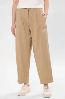Женские бежевые брюки Бежевый 38 BOSS 50556593;222