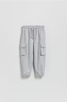Reserved - Бавовняні джогери карго - світло-сірий - 480HK-09M
