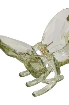 Заколка-краб для волос Бабочка, зеленая, 1 шт (E25092643)