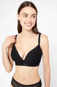 Женский черный бюстгальтер с тонкой чашкой GROOVE Черный 70B Etam 6510041