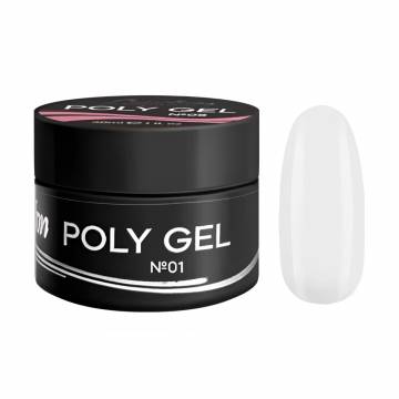 Гель для ногтей Luxton Poly Gel 01 Белый, 30 мл (банка)