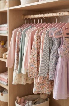 Дитячі вішалки з цифрами 123 10 pack - пастельний рожевий