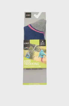 Детские синие носки TREKKING SOCK MID SUPERSOFT 50 Синий 25-27 CMP 3I19864-14MR