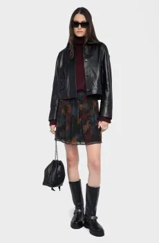 Женская юбка с узором Jadys Разноцветный 34 ZADIG&VOLTAIRE WWSK01623_DARK CHOCOLATE