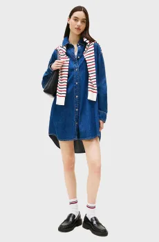Женское синее джинсовое платье RELAXED Синий XS Tommy Jeans DW0DW21420