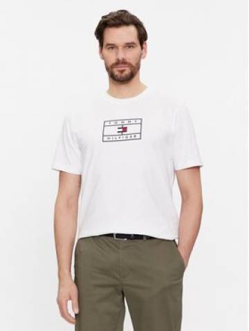 Tommy Hilfiger Футболка Big Graphic MW0MW34204 Білий Regular Fit Tommy Hilfiger Футболка Big Graphic MW0MW34204 Білий Regular Fit