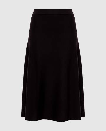 Коричневая юбка из шерсти