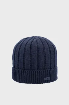 Детская темно-синяя шапка KNITTED HAT FLEECE LINING Синий ONESIZE CMP 5505670J-N950