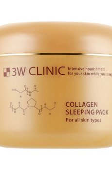 Уценка! Ночная маска для лица 3W Clinic Collagen Sleeping Pack с коллагеном, 100 мл