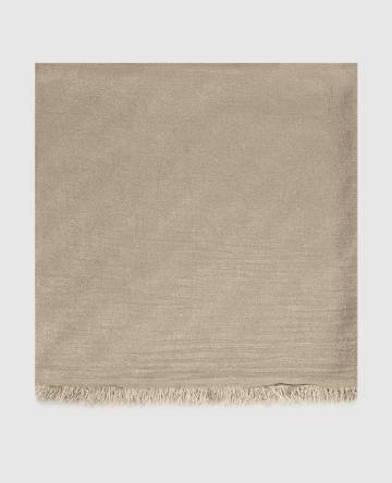 Зеленый платок с шерстью с люрексом