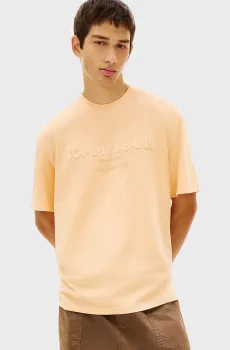 Мужская оранжевая футболка 90S NEW CLASSICS Оранжевый M Tommy Jeans DM0DM22545