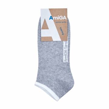 Носки женские AmiGА 11В20-5/3 спортивные, серые, размер 23-25 Носки женские AmiGА 11В20-5/3 спортивные, серые, размер 23-25