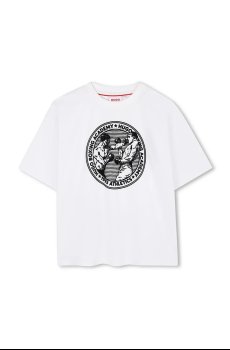 Детская хлопковая футболка HUGO