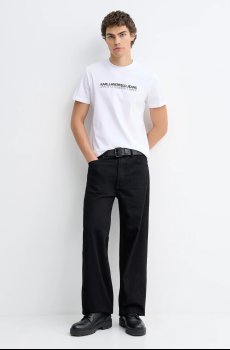 Хлопковая футболка Karl Lagerfeld Jeans