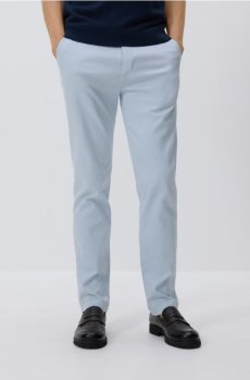 Reserved - Бавовняні штани чінос слім - блідо-блакитний - 8355H-05P