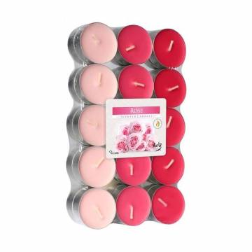 Ароматическая свеча Bispol Scented Candle Rose, 30 шт (p15-78 a30)