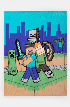 Плед Minecraft - різнобарвний