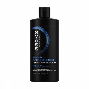 Шампунь для волосся Syoss Intense Anti-Dandruff Deep Caring Shampoo проти лупи, 440 мл Шампунь для волосся Syoss Intense Anti-Dandruff Deep Caring Shampoo проти лупи, 440 мл