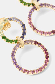 Позолоченные серебряные серьги Tous