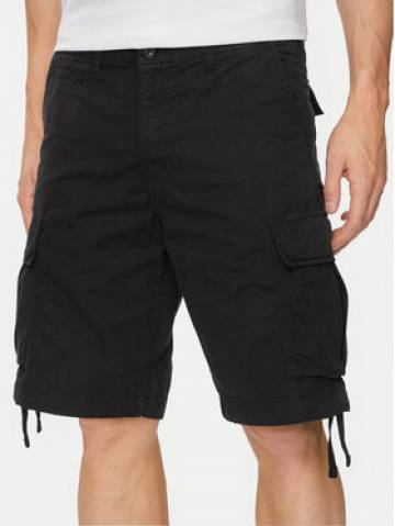 Jack&Jones Шорти з тканини Cole 12253122 Чорний Loose Fit Jack&Jones Шорти з тканини Cole 12253122 Чорний Loose Fit