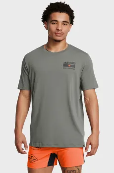 Мужская серая футболка UA Pjt Rck 60/40S SS 4 Tools Серый S Under Armour 1386909-709