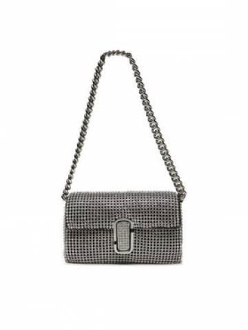 Marc Jacobs Сумка The Rhinestone J Marc Mini Shoulder Bag H912M06RE22 Срібний Marc Jacobs Сумка The Rhinestone J Marc Mini Shoulder Bag H912M06RE22 Срібний