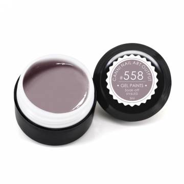 Гель-краска Canni Nail Art Output Gel Paints Soak-off UV&LED 558 лилово-серая, 5 мл Гель-краска Canni Nail Art Output Gel Paints Soak-off UV&LED 558 лилово-серая, 5 мл