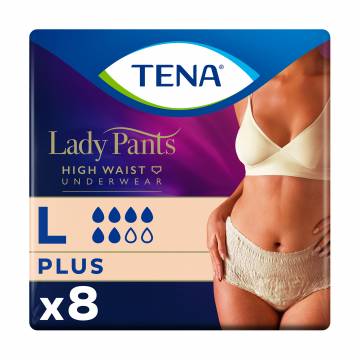 Урологические трусы женские TENA Lady Slim Pants Normal, L (95-130 см), 8 шт Урологические трусы женские TENA Lady Slim Pants Normal, L (95-130 см), 8 шт