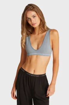 Женский голубой топ RP TRIANGLE Голубой XS Tommy Hilfiger UW0UW05726