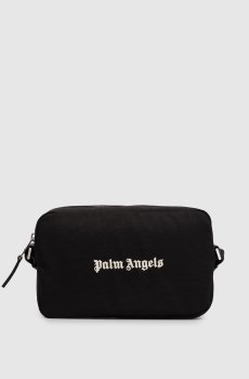 Черная сумка с вышивкой логотипа