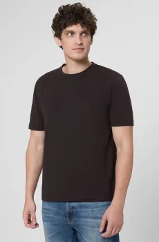 Мужская темно-коричневая футболка Коричневый S BOSS 50473278;202