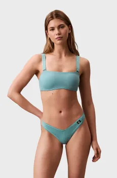 Женский мятный лиф от купальника REMOVABLE STRAPS BANDEAU - RP Ментоловый S Calvin Klein KW0KW02731