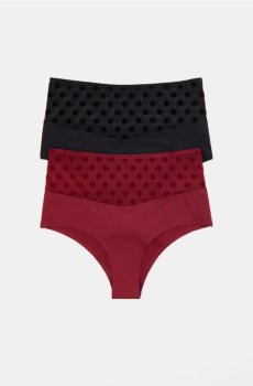 Труси-бразиліана, 2 пари - різнобарвний