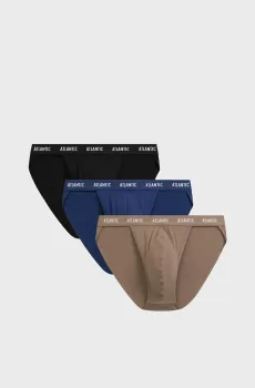 Мужские брифы (3 шт) Разноцветный XL Atlantic 3MP-1576