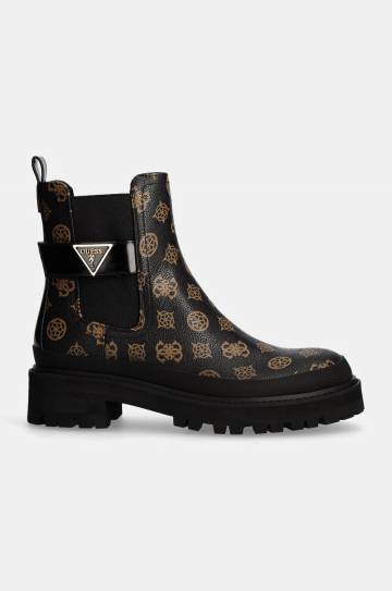 Ботинки Guess BENSLY женские цвет чёрный на платформе FLFBEN FAL10 Ботинки Guess BENSLY женские цвет чёрный на платформе FLFBEN FAL10