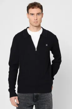 Мужское черное поло Черный S HUGO 50524556;001